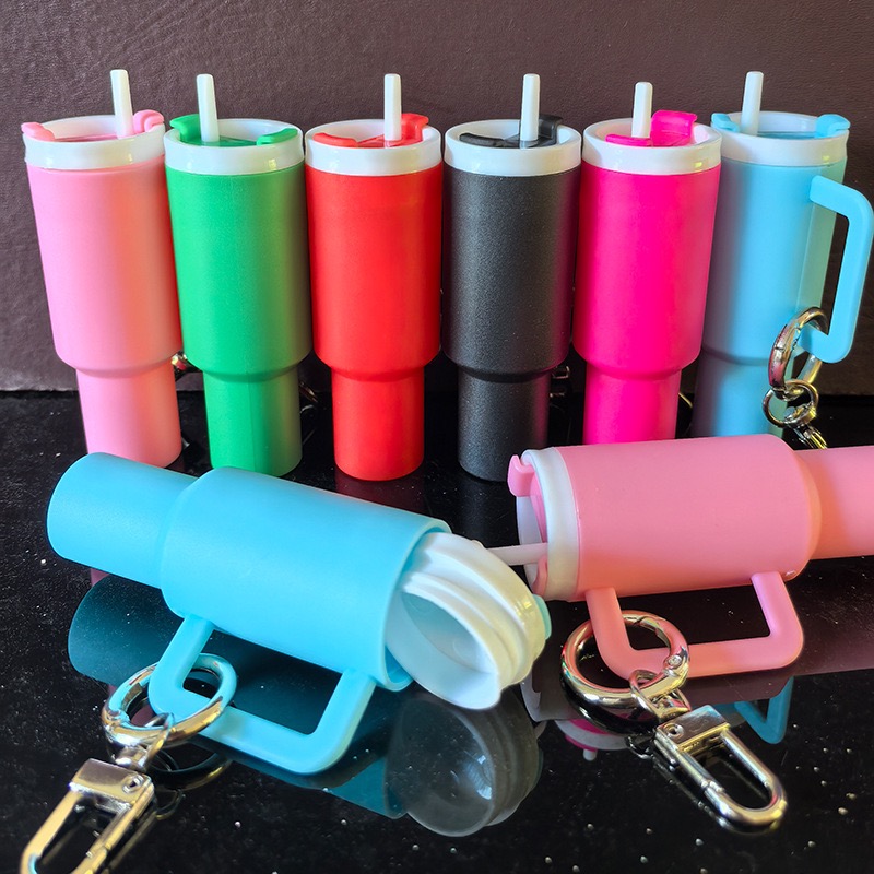 2025 NEW Arrival Mini Tumbler Keychain Chapstick Holder Mini Cup Keychain for Stanley Cup Accessories, Lip Balm Holder