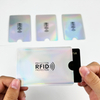 Custom Logo AntiScan Aluminum Foil Card Holder, RFID Blocking Credit Card Sleeve 