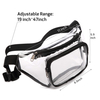 Custom Logo Printing Waterproof Transparent PVC Belt Bag PVC Stadium Approved Fanny Pack Waist Bag