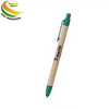 Custom Promotional Recyclable Kraft Paper Tube Touch Screen Stylus Ballpoint Pen with Logo Printing
