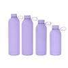 Custom Logo Leak-proof Double Wall Stainless Steel Water Bottle Soft Touch Small Mouth Rubber Coating Thermal Vacuum Flask