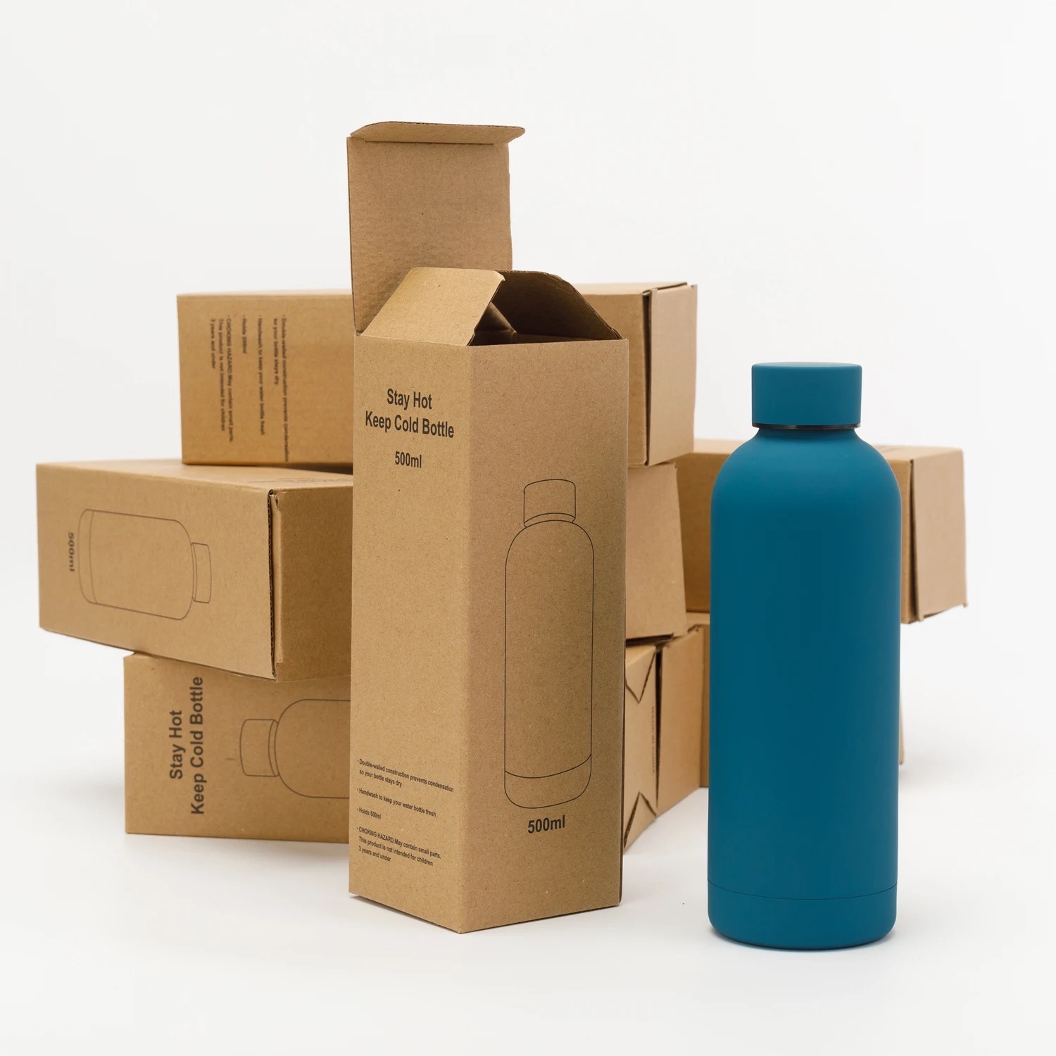 Custom BPA Free Rubber Paint Double Wall Stainless Water Tumbler Vacuum Insulated Stainless Steel Water Bottle