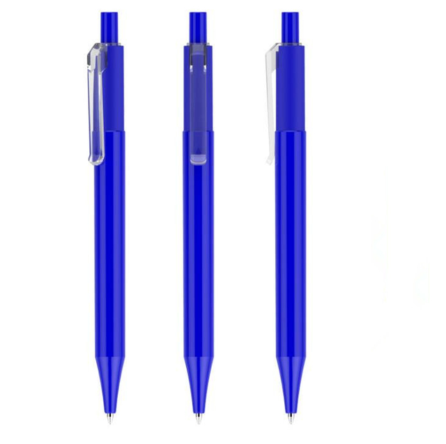 Transparent Plastic Ballpoint Pen with Logo