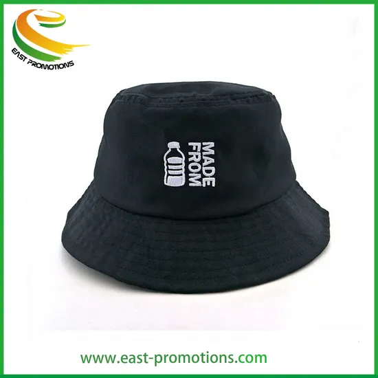 Custom Embroidery Logo Cotton Bucket Hat Eco Material RPET Fisherman Cap