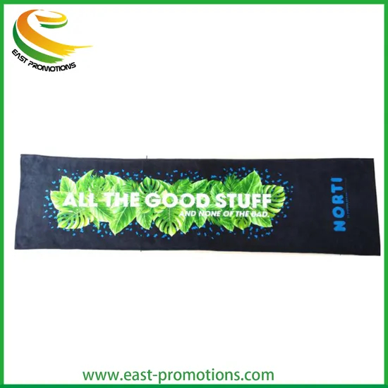 Custom Cheap Marathon Sport Towel Microfiber Slogan Towel for Promotion