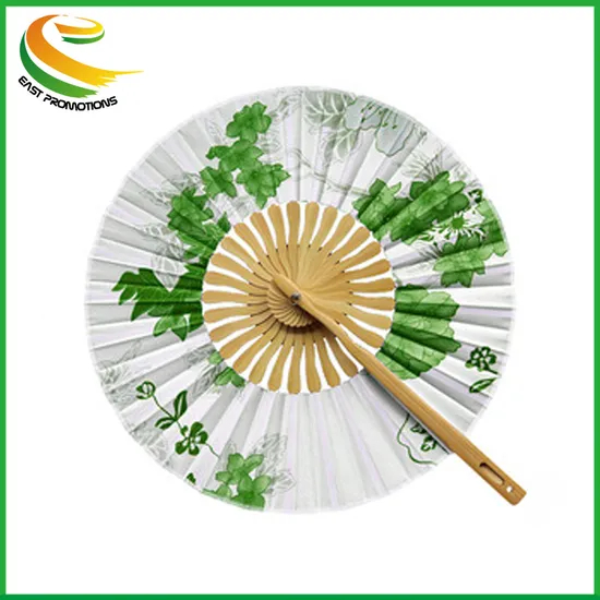 Special Flowers Round Bamboo Popup Round Fan