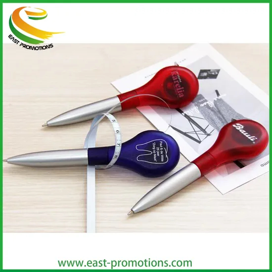 Custom Logo Printed Tool Ballpoint Pen with Tape Measure for Promotion