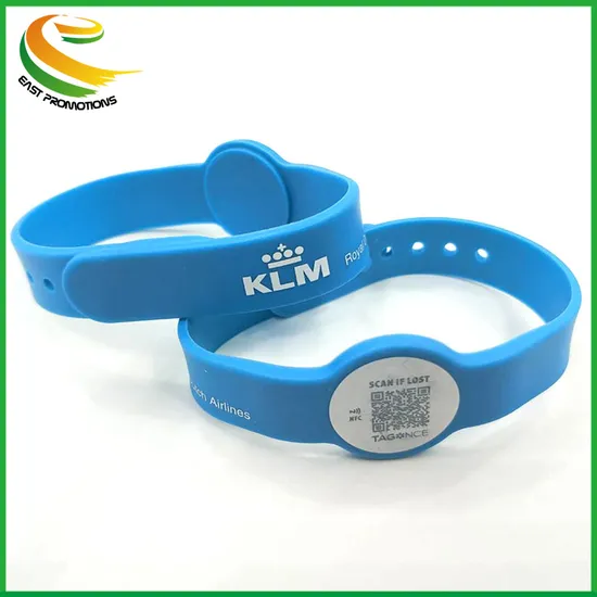 Customized Waterproof Silicone RFID Wristband Smart Bracelet for Access Control