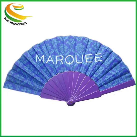 Custom Polyester Foldable Hand Fans with UR Design
