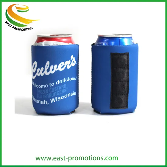 Manufacturer Customized Magnetic Neoprene Collapsible Can Cooler Stubby Holder