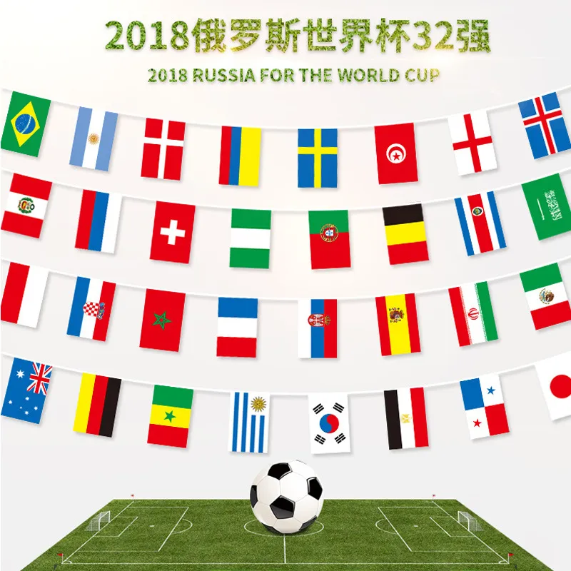 Advertising Double Sides Printed Hanging Event Vinyl Flag Strings Flag Bunting