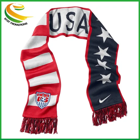 Wholesale Customized Sports Team Promotional Soccer Fan Scarf