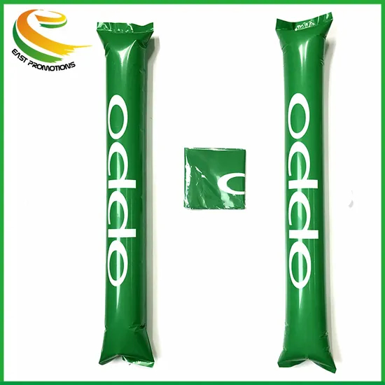 Custom LED Flashing PE Inflatable Clappers Cheering Stick with Light Lighting
