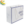 Custom Luxury Art Paper Gift Bag, White Cardboard Paper Shopping Bag with Nylon Rope