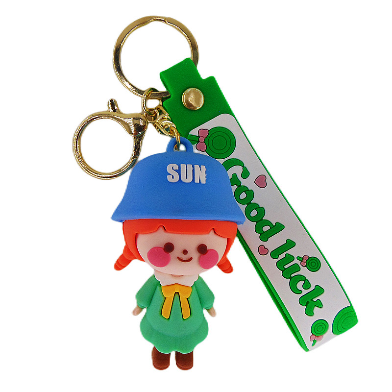 Custom Design 3D Silicone Keychain Popular Soft PVC Rubber Key Chain for Souvenir Gifts
