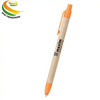 Custom Promotional Recyclable Kraft Paper Tube Touch Screen Stylus Ballpoint Pen with Logo Printing