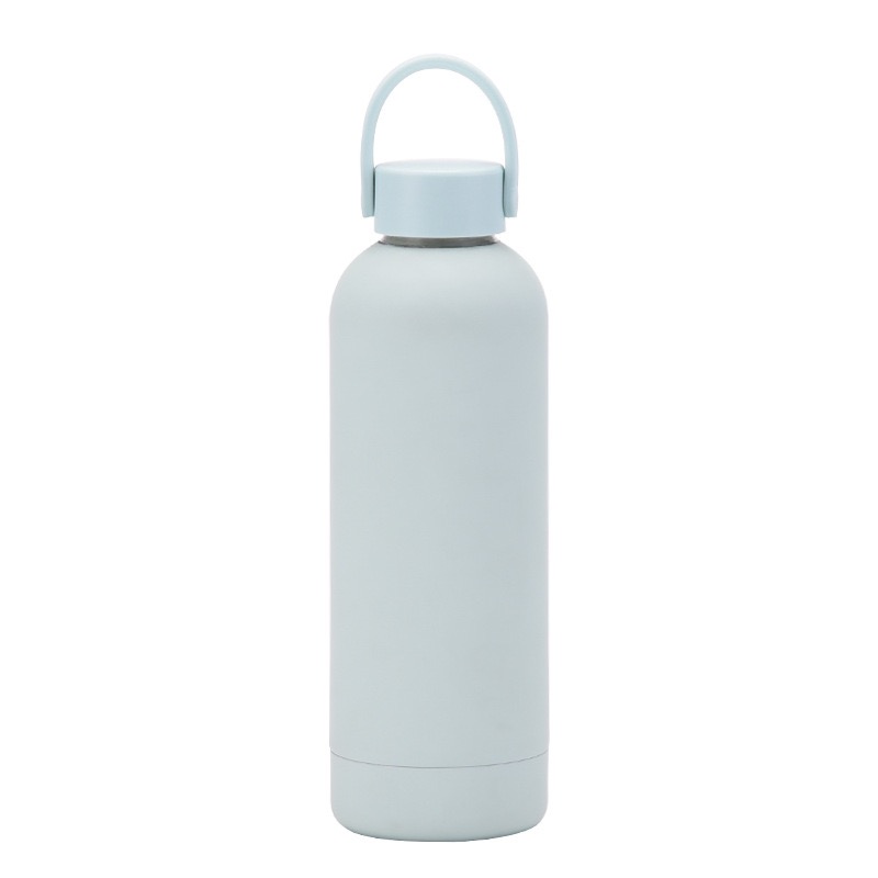 32oz Rubber Coated Vacuum Double Wall Insulated Flask Stainless Steel Sports Water Bottle with Handle Lid 