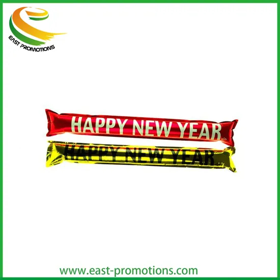 Manufacturers Customized Promotional PE Inflatable Cheering Sticks, Thunder Stick Inflatable Noise Maker Stick