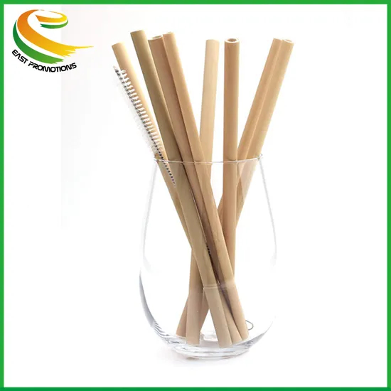 Wholesale 100% Biodegradable Customized Logo Reusable Organic Natural Bamboo Drinking Straws