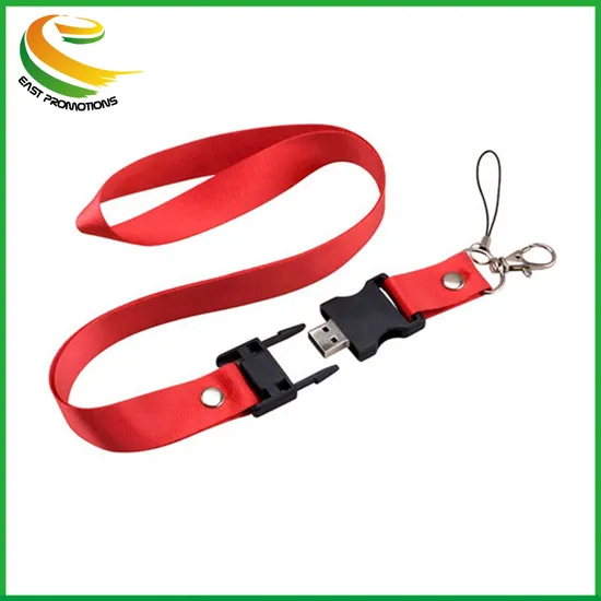 Factory Custom Polyester Lanyard, Lanyard USB Cable, Lanyard USB Flash Drive