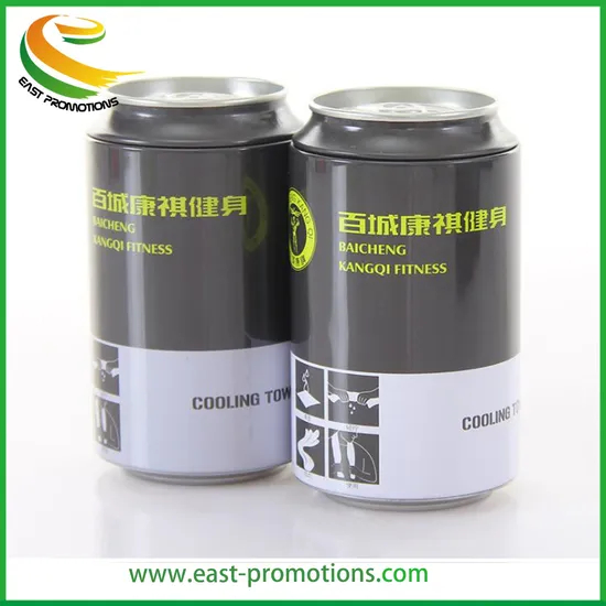 Custom Logo Absorb Sweat Cooling Towel Sport Towel with Beverage Can
