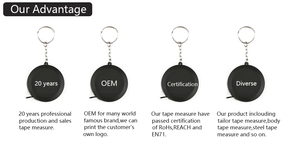 Mini Round Tape Measure Custom Measuring Tape for Wholesale