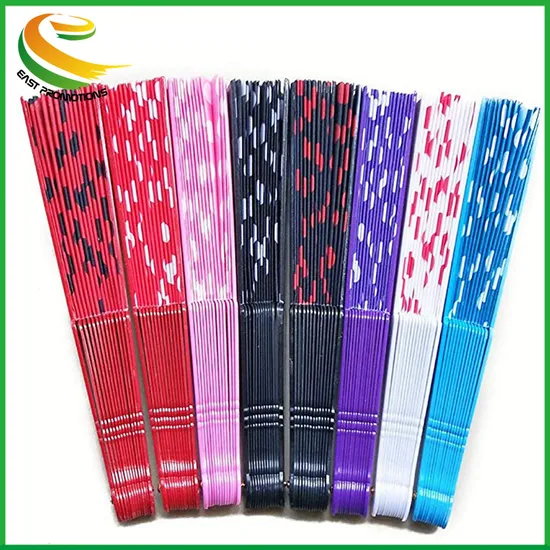 Personal Custom Plastic Printed Fabric Hand Folding Fan