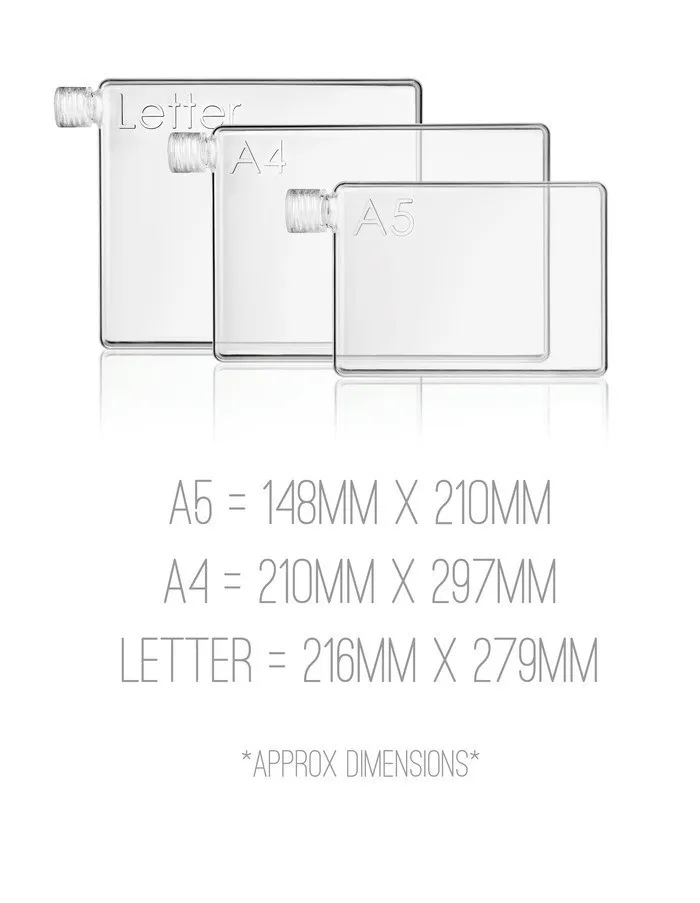 A5 Memo Paper Notebook Water Bottle