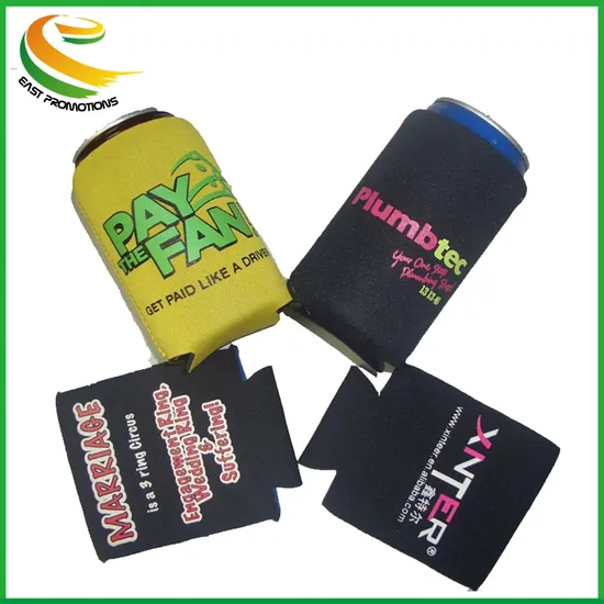 Manufacturer Custom Neoprene Foam Foldable Beer Can Drink Holder, 330ml Beer Neoprene Koozies