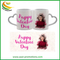 Factory Custom Printing Fashion Design Porcelain Ceramic Mug Heart Handle Love Mugs for Valentine′ S Day Gifts