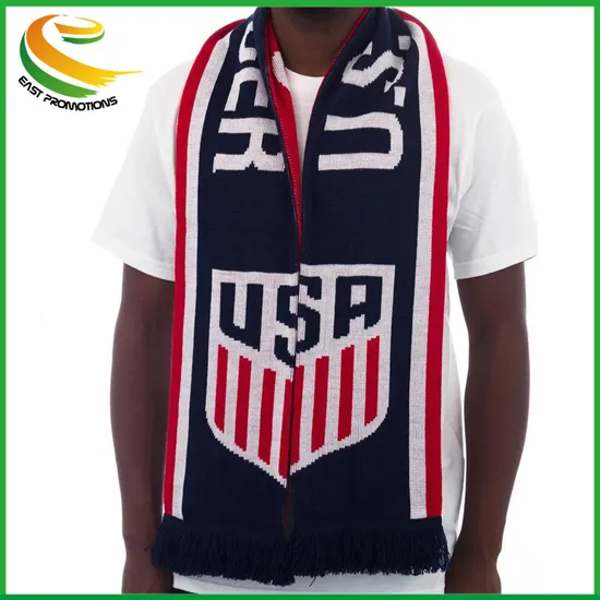 Custom Long Scarves Soccer Club Knitting Football Fans Scarf