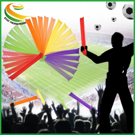Custom LED Flashing PE Inflatable Clappers Cheering Stick with Light Lighting