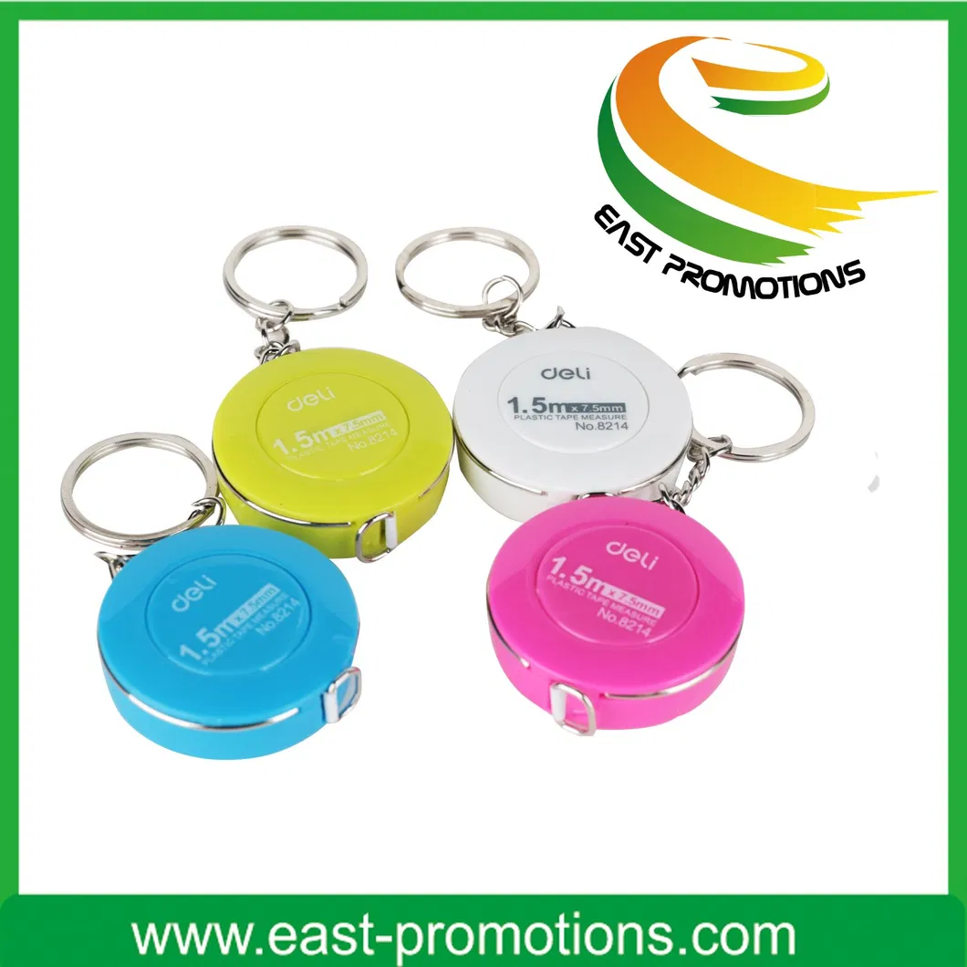 Custom Cute Funny Mini Retractable Tape Measure Keychain