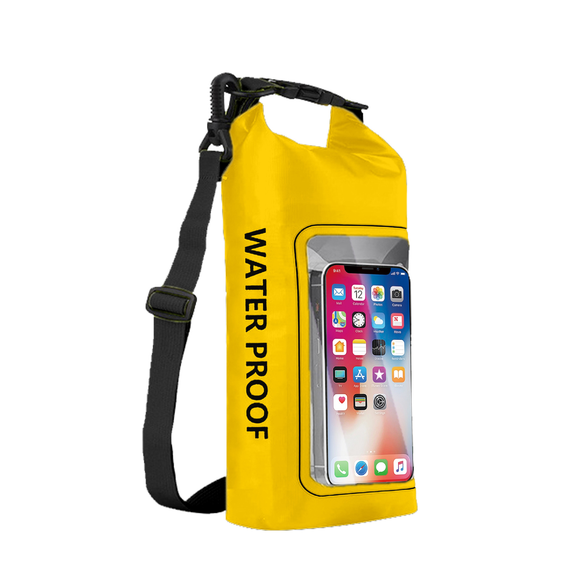New 2L 5L Mobile Phone PVC Waterproof Bag Outdoor Dry Bucket Bag