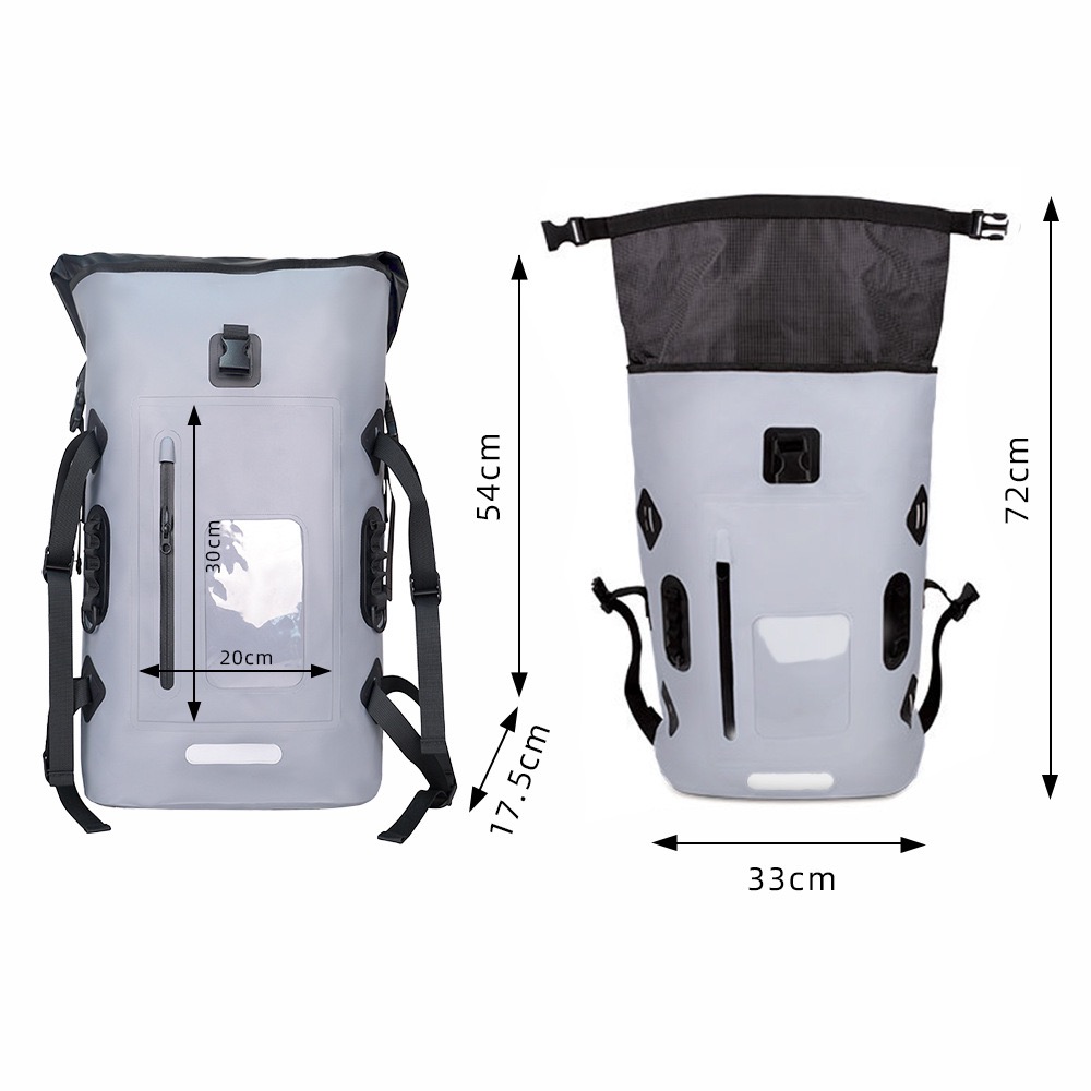 2024 NEW 32L PVC Heavy Duty Roll-Top Waterproof Camping Dry Bag Backpack