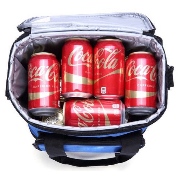 Wholesale Insulated Thermal Aluminum Foil Food Take-out Lunch Picnic Camping Box Tote Shoulder Cooler Bag