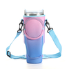 Neoprene Travel Water Bottle Strap Double Pouch Sleeve Bag for 40 OZ Tumbler Holder Insulation Protector Carrier