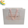 Manufacturer Custom Cheap Luxury Coated Art Paper Gift Bag Ribbon Handle with Logo Stamping