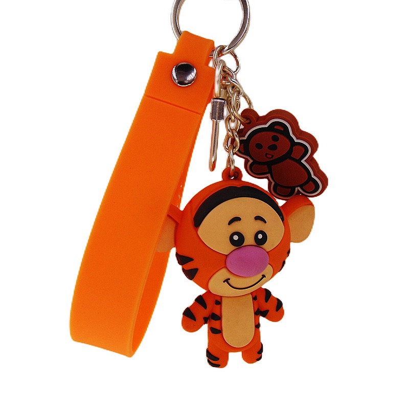 Custom Design 3D Silicone Keychain Popular Soft PVC Rubber Key Chain for Souvenir Gifts