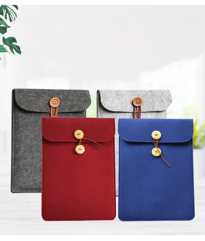 15 Inch Felt Laptop Sleeve Notebook Case for Protective Bag