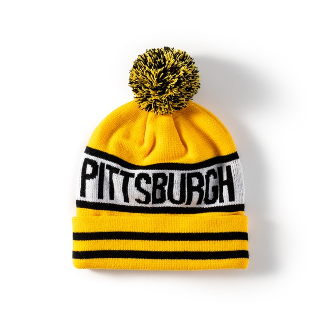 Custom 3D Embroidery Winter Beanie Windproof Double-layer Warm Knitted Hats