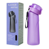 Custom 750ml BPA Free Plastic Tritan Smken Mouth Fragrance Drink Air Flavoured Up Water Bottle Wtih Fruit Flavor Pod Capsules