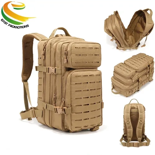 Waterproof Laser Cutting Backpack Multi-Functional Outdoor Sports Mountaineering Bag 3p Camouflage Tactical Molle Backpack