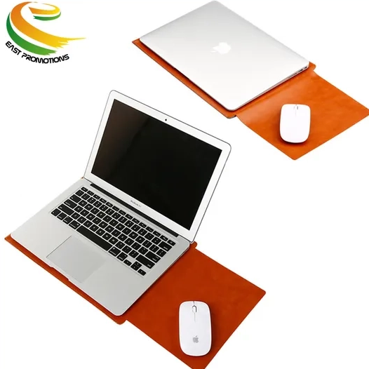 Waterproof Computer Pu Leather Laptop Sleeve Bag 11/12 "Portable Mouse Pad Laptop Case 