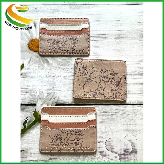 Custom PU Slim Wallet Card Holder Soft Leather Credit Card Holders for Men Women