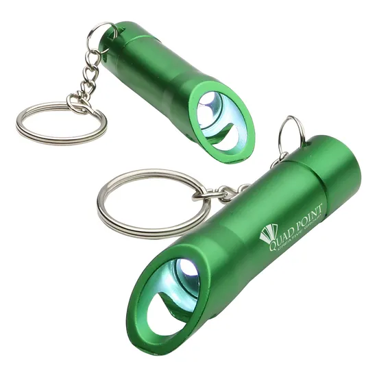 2017 Mini LED Flashlight Torch Bottle Opener Keychain