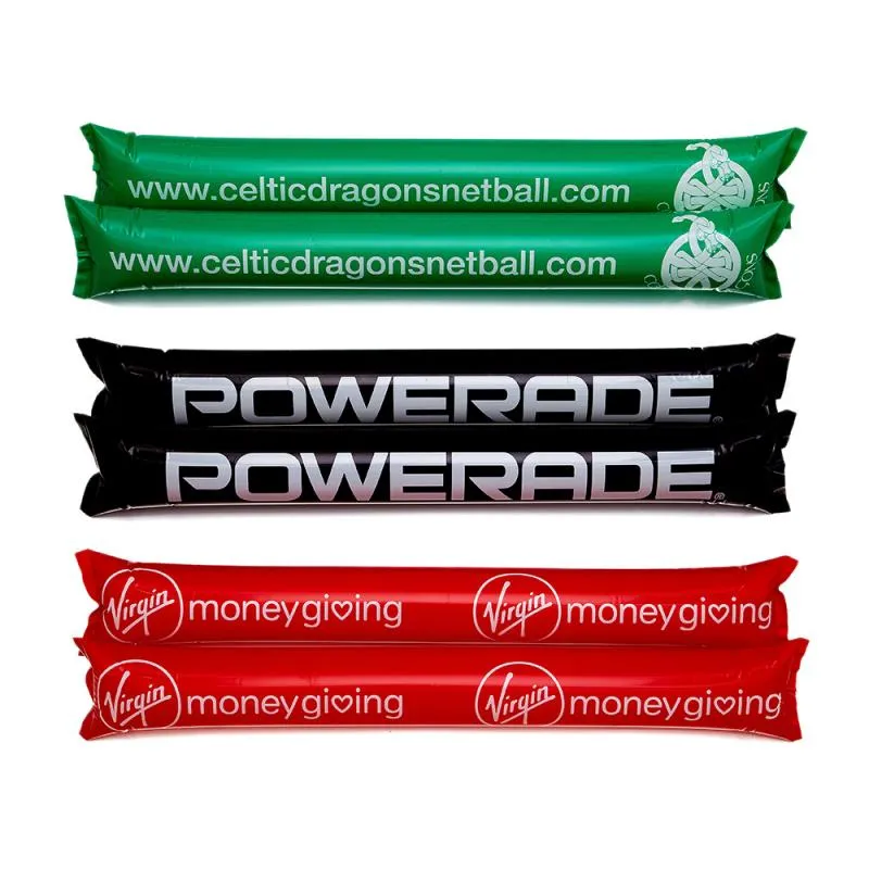 Custom LED Flashing PE Inflatable Clappers Cheering Stick with Light Lighting