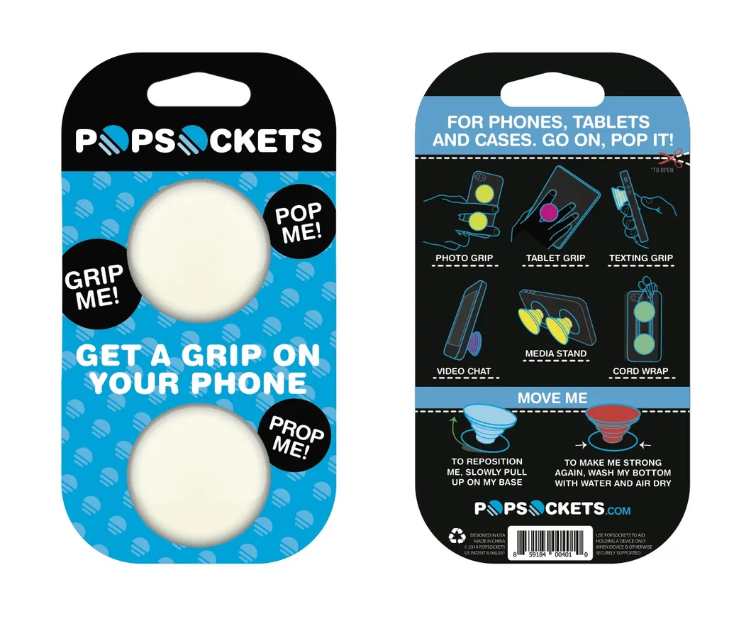 Pop Expanding Grip &amp; Stand for Smartphones