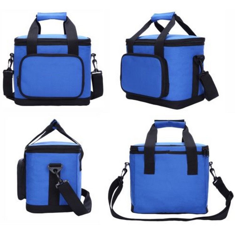 Wholesale Insulated Thermal Aluminum Foil Food Take-out Lunch Picnic Camping Box Tote Shoulder Cooler Bag