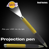  LED Logo Projector Pen with Silicone Handle for Promotional Gift Items